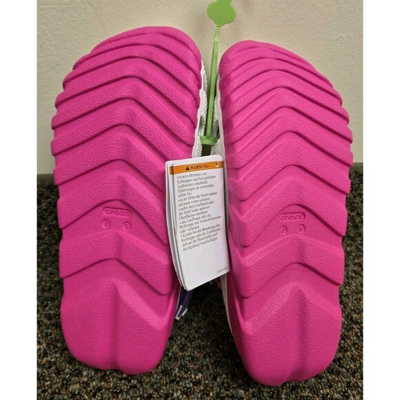 Crocs Duet Max II Clog 'White | Pink Crush' (Kids J6) 208774-6WU - Picture 7 of 8